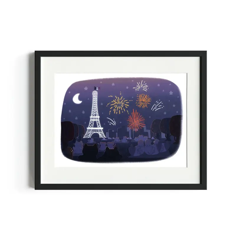 14th of July - The Paris of Animals - A4 & A5 Print