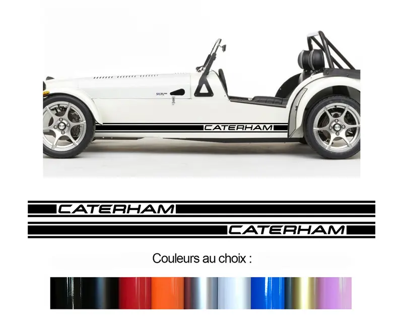 2 X BANDES BAS DE CAISSE - LOTUS SEVEN CATERHAM - Ref
