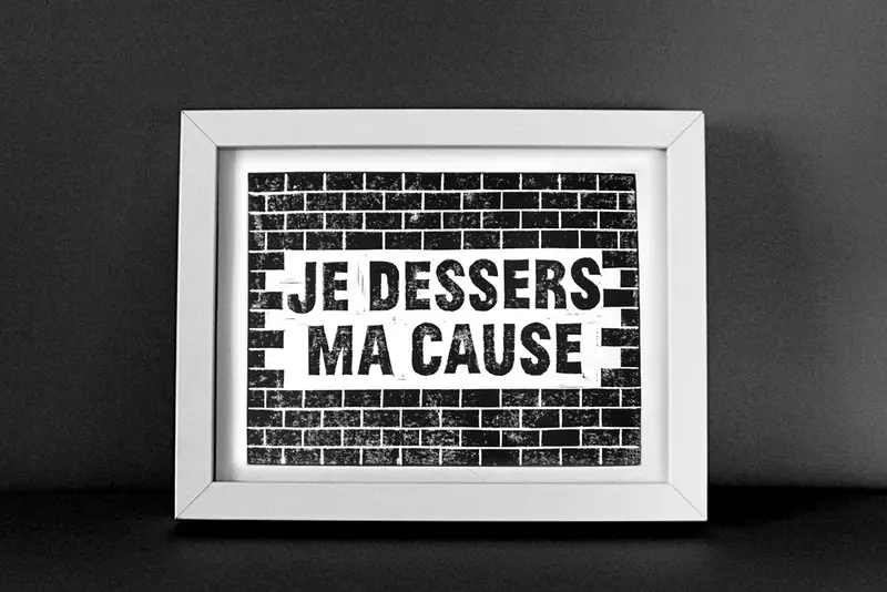 Affiche A4 Je dessers ma cause