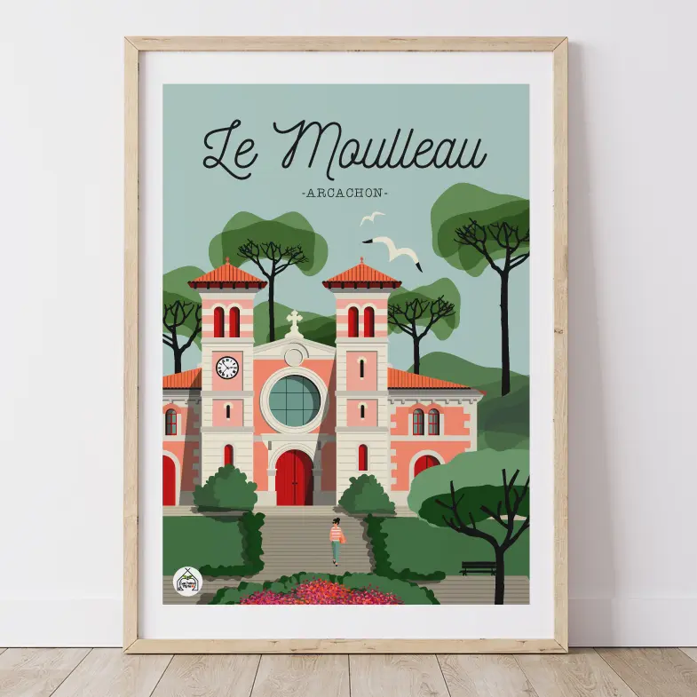 Affiche ARCACHON - Le Moulleau