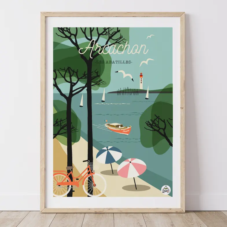 Affiche ARCACHON - Les Abatilles