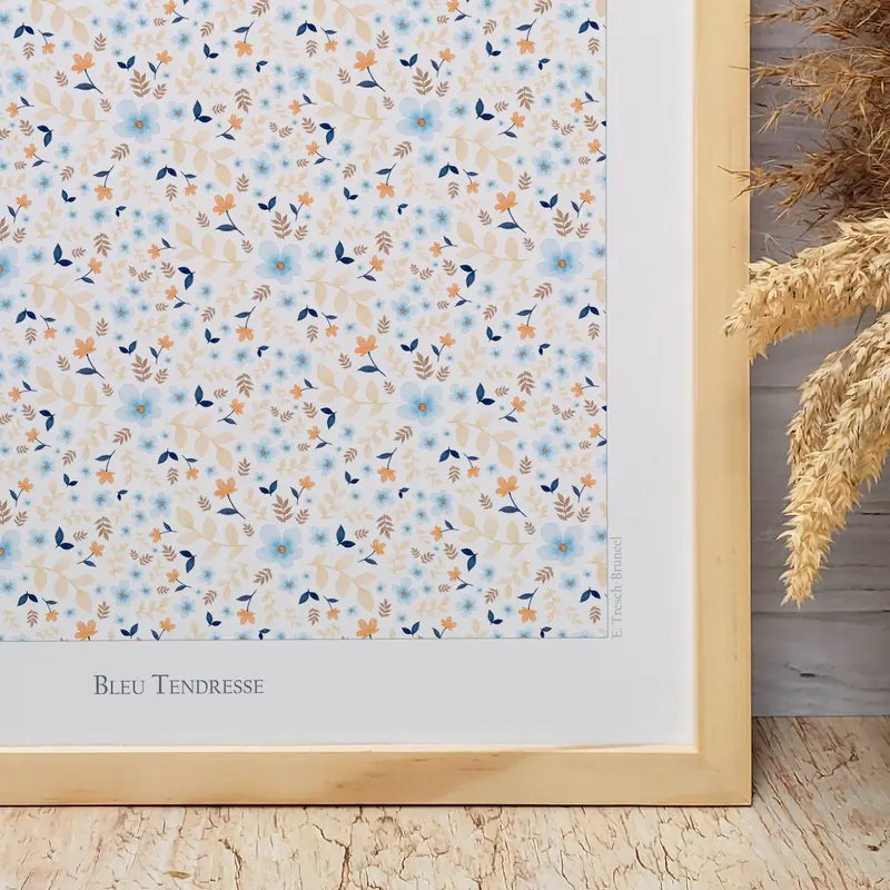 Affiche "Bleu Tendresse"