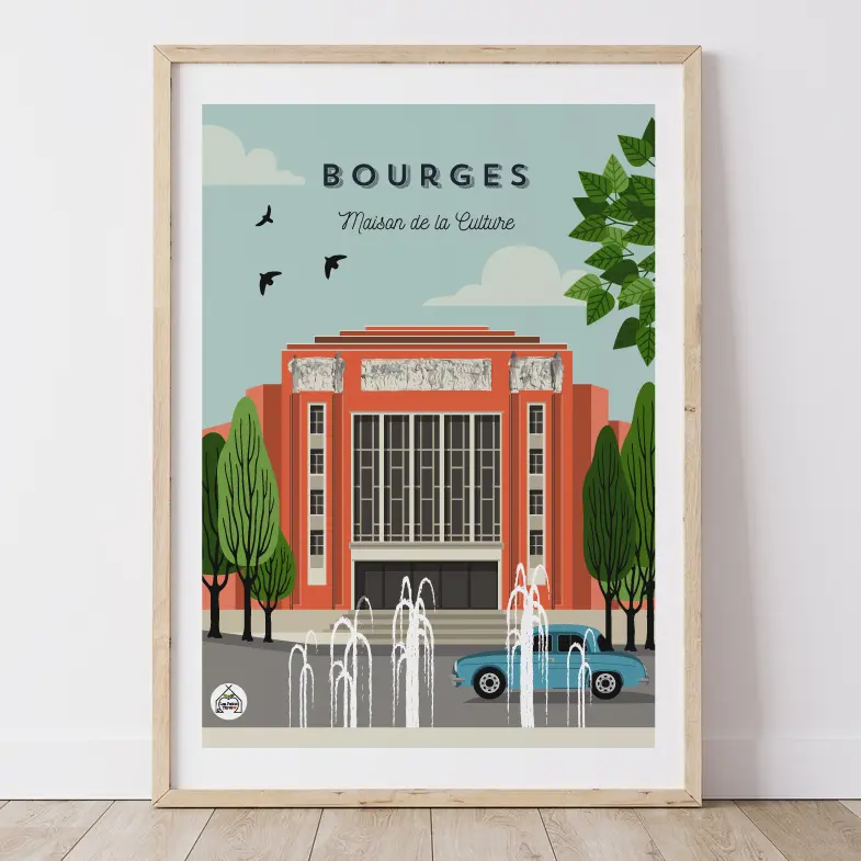 Affiche BOURGES - Maison de la Culture