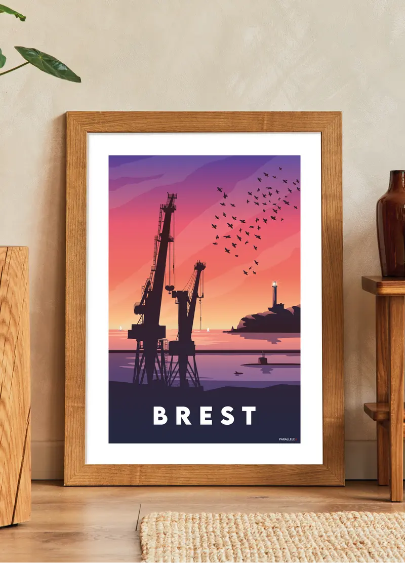 Affiche - Brest (Grues)