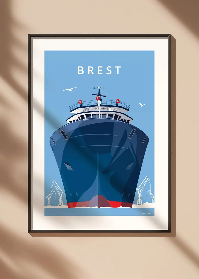 Affiche - Brest (Le Remorqueur)