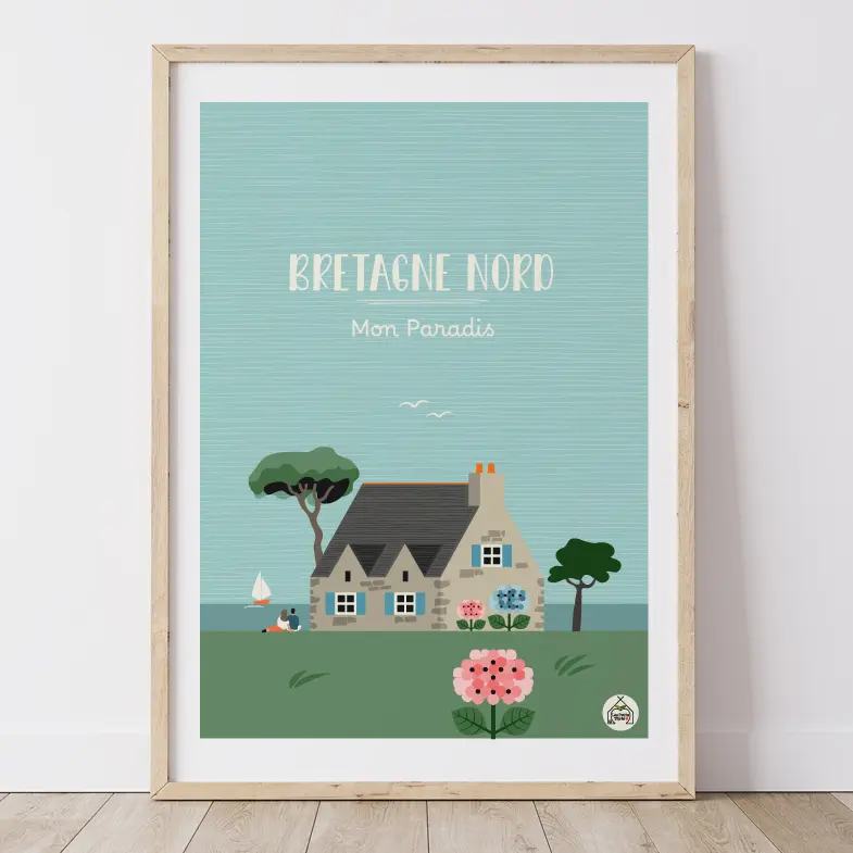 Affiche BRETAGNE NORD - Mon Paradis