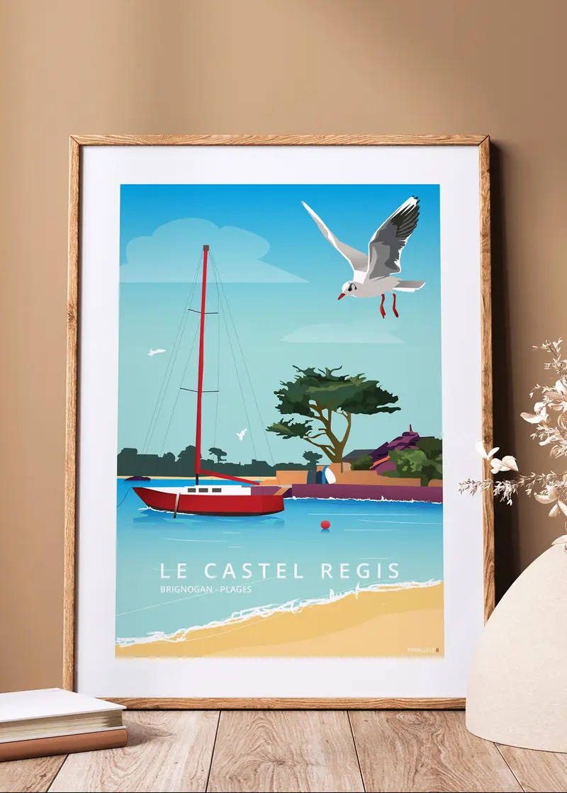 Affiche - Brignogan-Plages (Le Castel Régis)