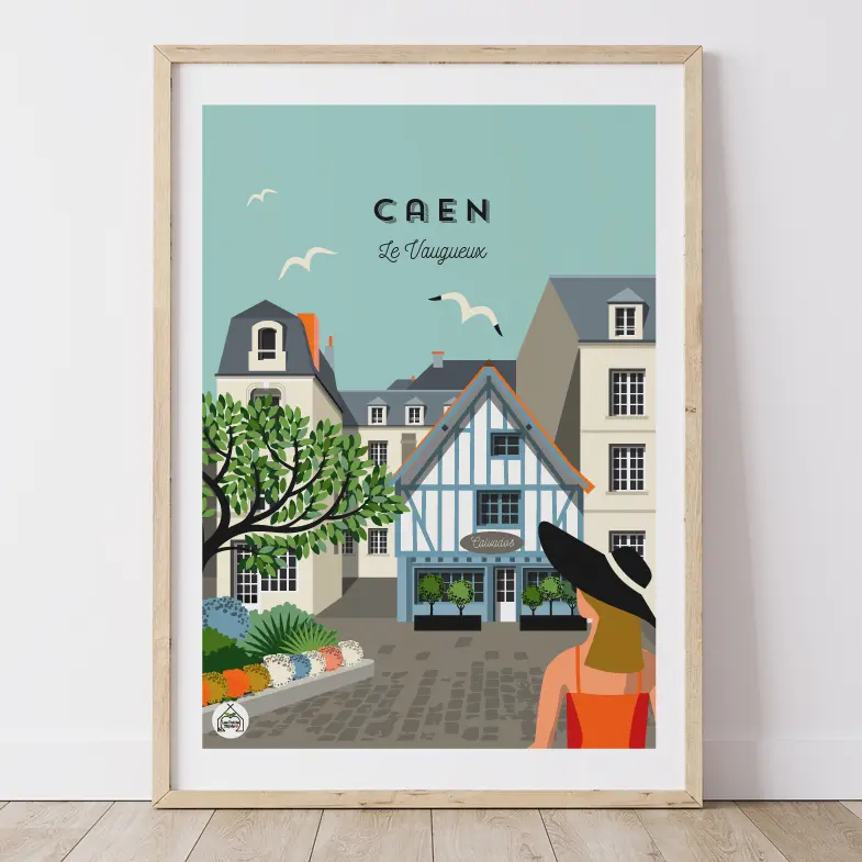 Affiche CAEN - Le Vaugueux