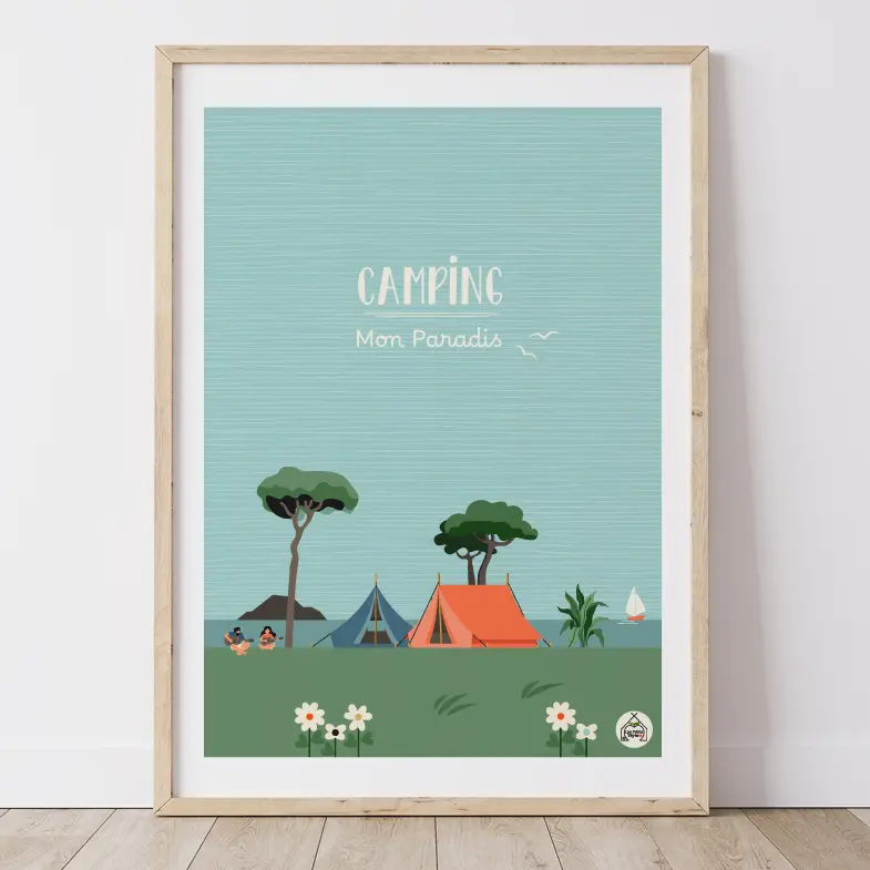 Affiche CAMPING - Mon Paradis