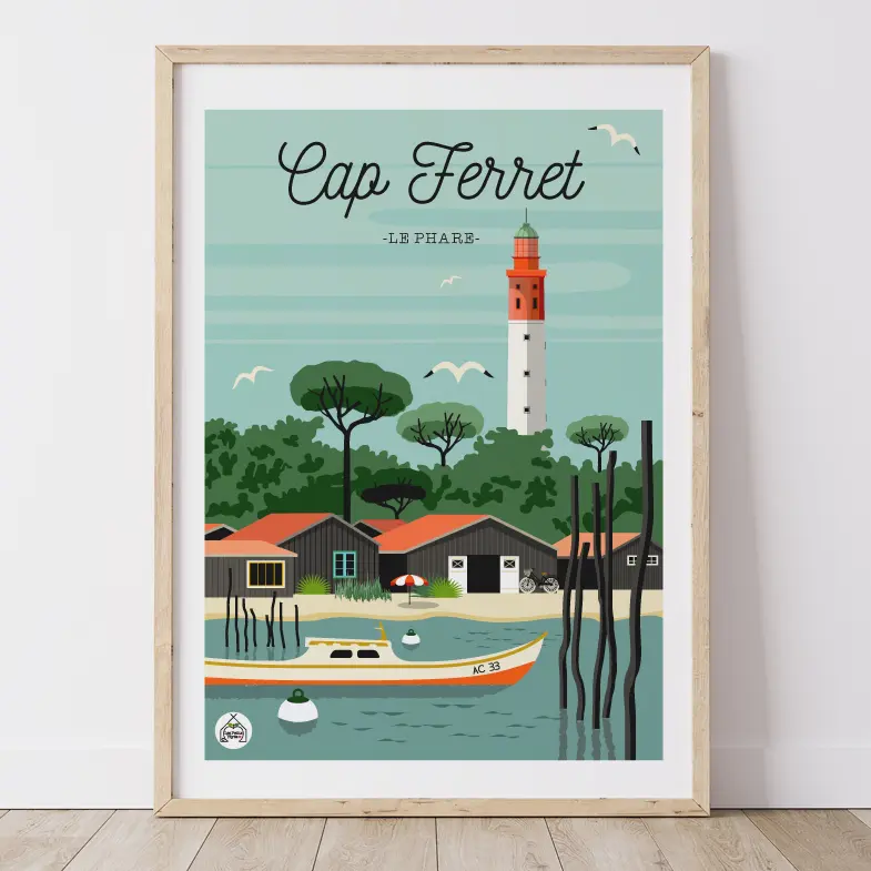 Affiche CAP FERRET - Le Phare