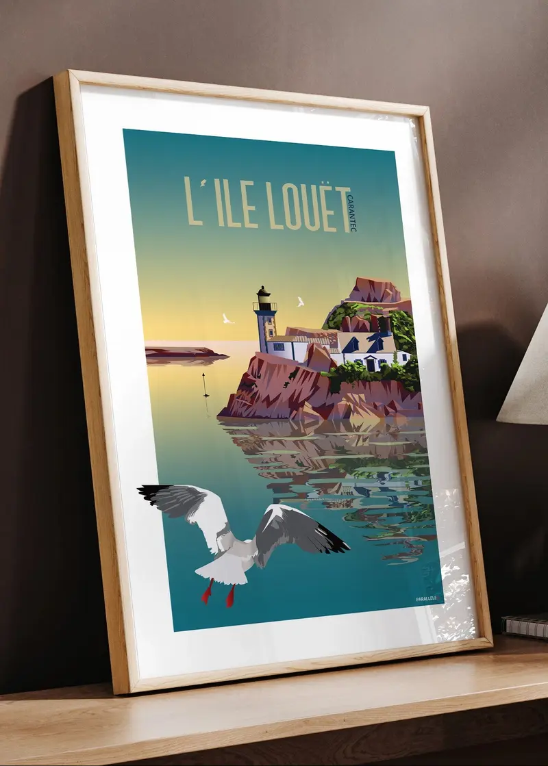 Affiche - Carantec (L'Île Louët)