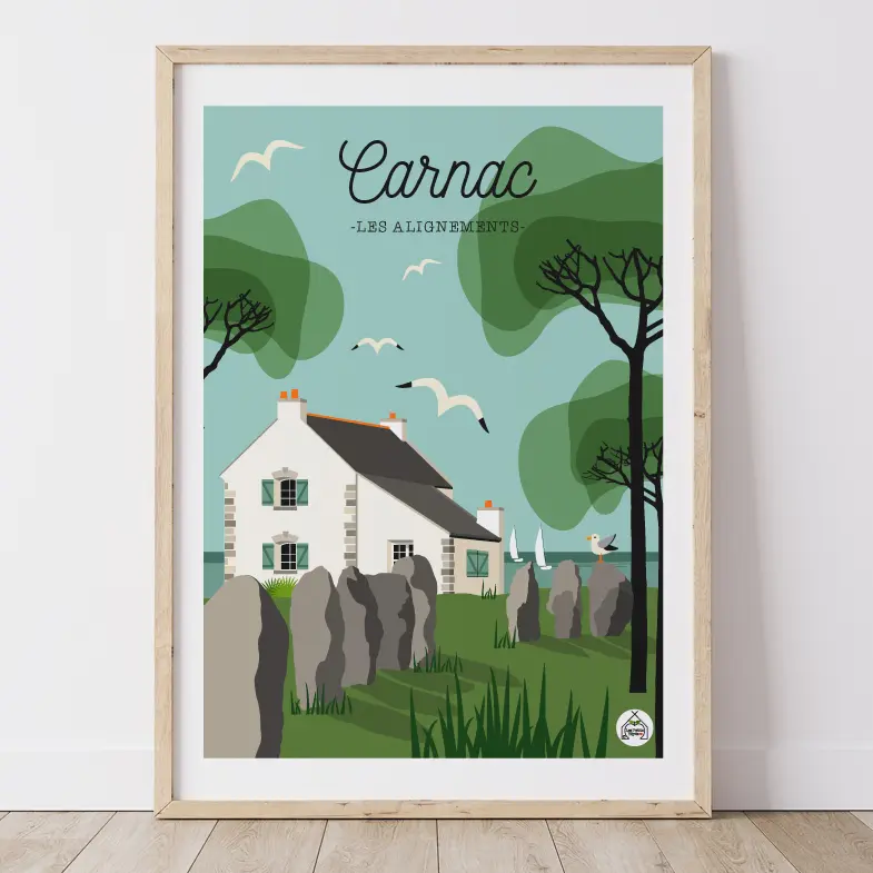 Affiche CARNAC - Les Alignements