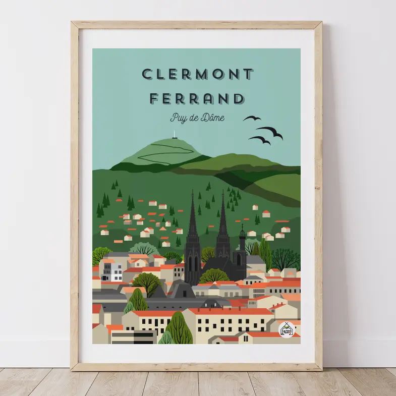 Affiche CLERMONT FERRAND - Puy de Dôme