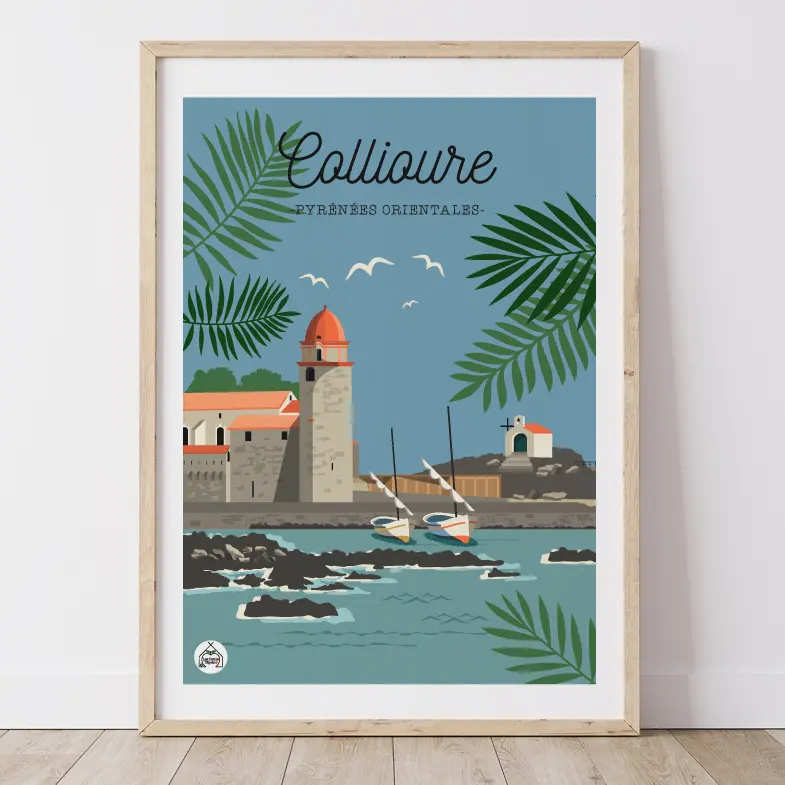 Affiche COLLIOURE - Pyrénées Orientales