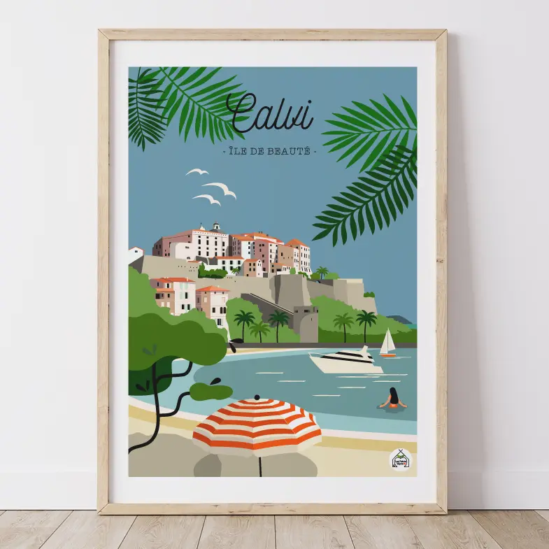 Affiche CORSE - Calvi