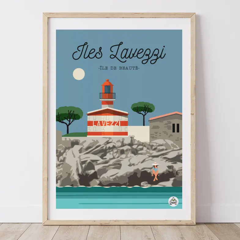 Affiche CORSE - ILES LAVEZZI