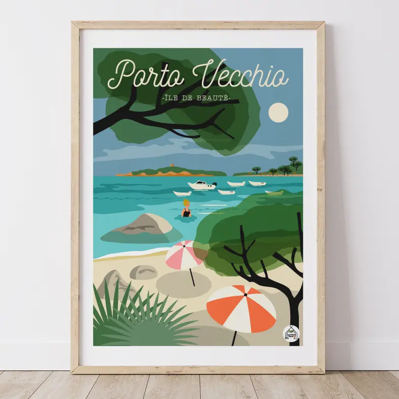 Affiche CORSE - PORTO VECCHIO