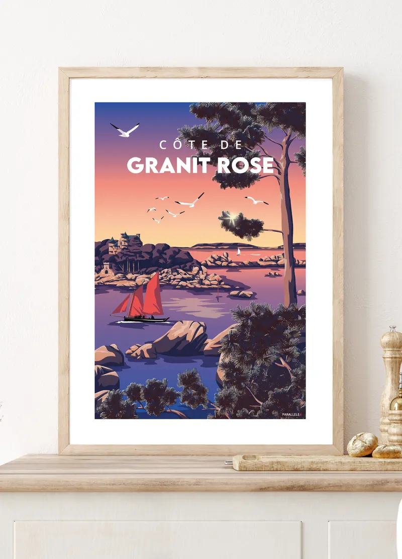 Affiche - Côte de Granit Rose