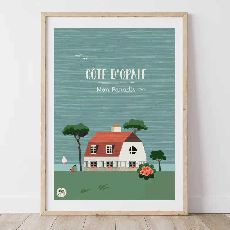 Affiche CÔTE D'OPALE - Mon Paradis