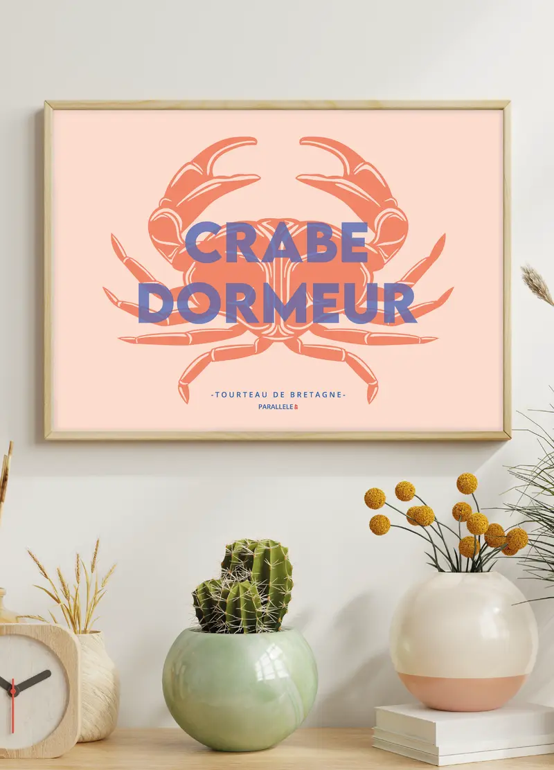 Affiche - Crabe dormeur (Tourteau de Bretagne)