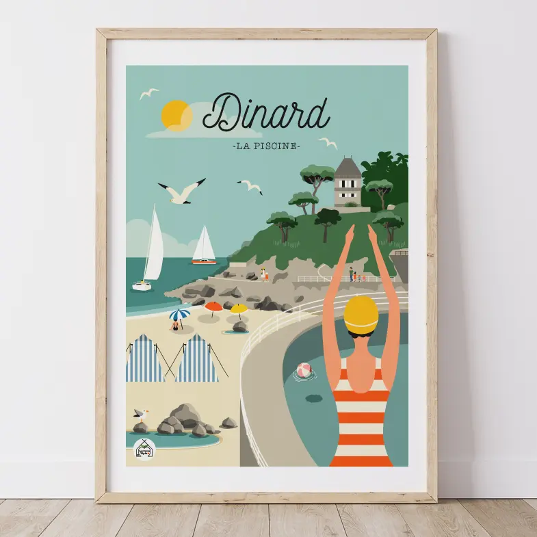 Affiche DINARD - La Piscine