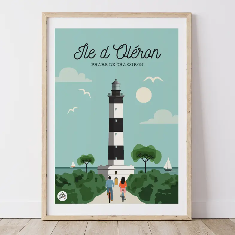 Affiche ILE D'OLERON - Phare de Chassiron