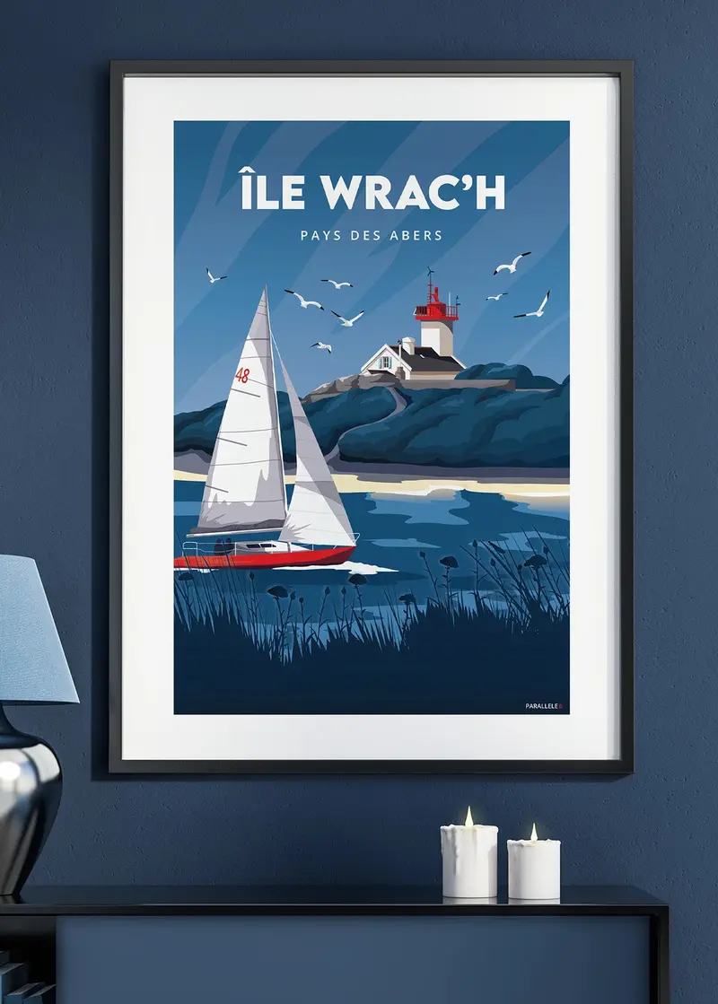Affiche - Île Wrac'h (Pays des Abers)