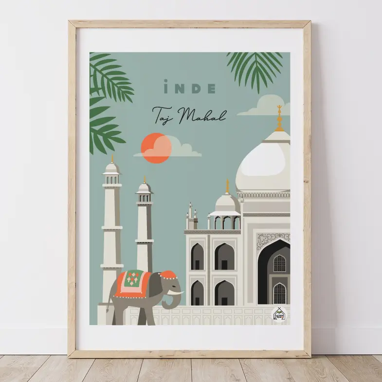 Affiche INDE - Taj Mahal