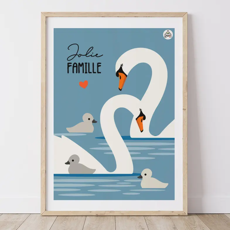 Affiche JOLIE FAMILLE - Les Cygnes