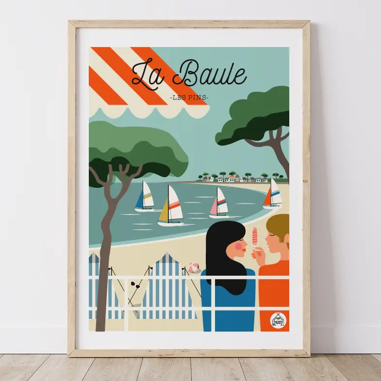 Affiche LA BAULE - Les Pins