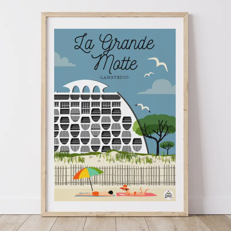 Affiche LA GRANDE MOTTE - Languedoc