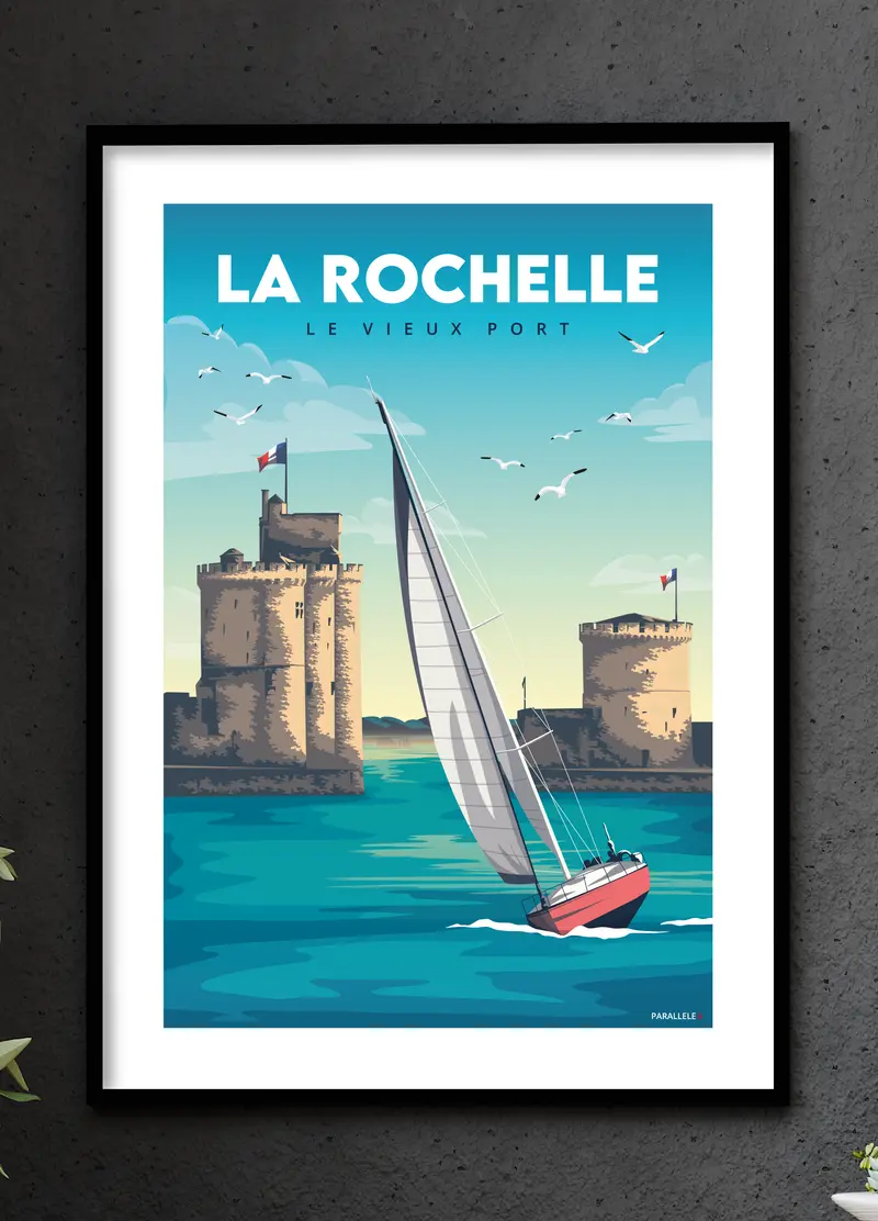 Affiche - La Rochelle (Le Vieux Port)