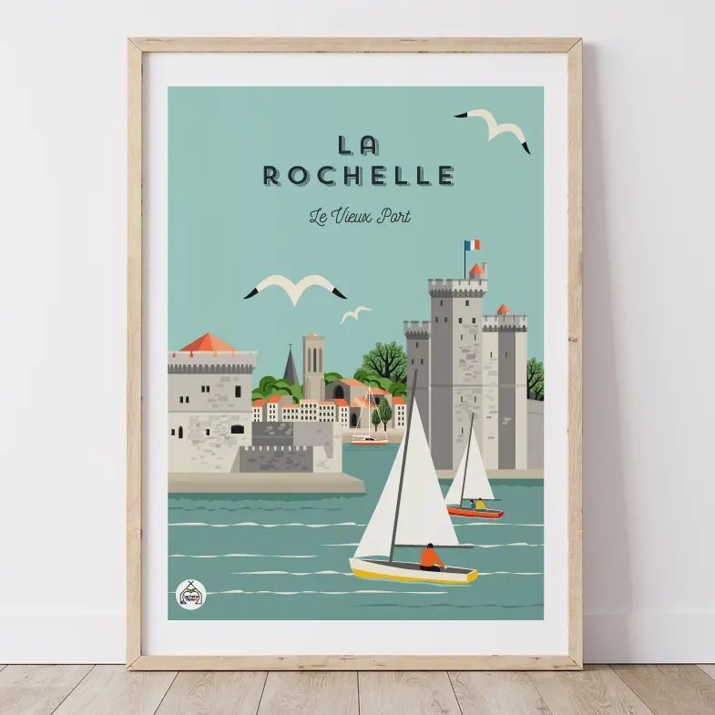 Affiche LA ROCHELLE - Le Vieux Port