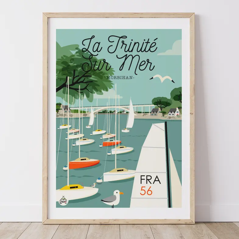 Affiche LA TRINITE SUR MER - Morbihan