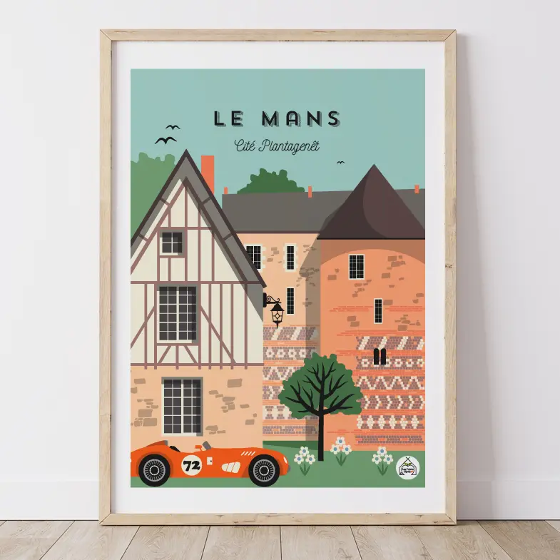 Affiche LE MANS - Cité Plantagenêt