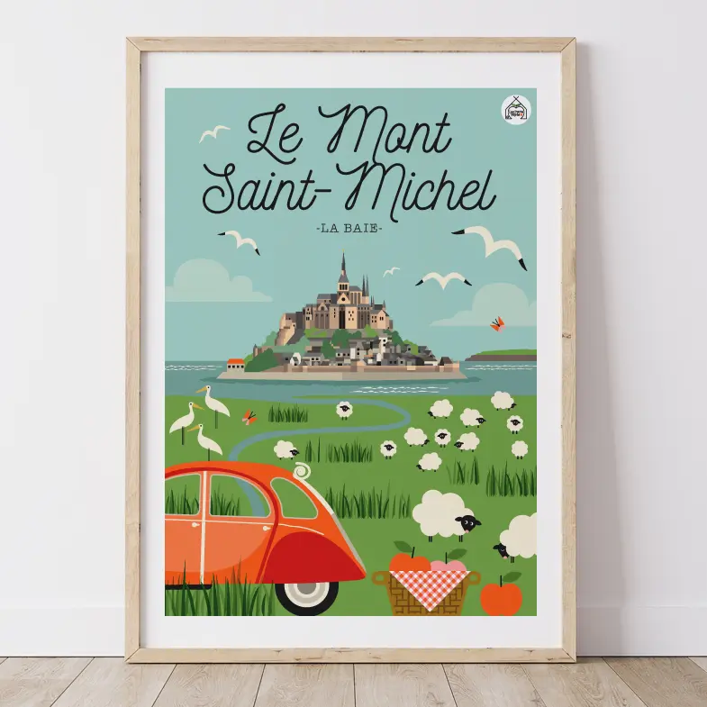 Affiche LE MONT SAINT MICHEL - La Baie