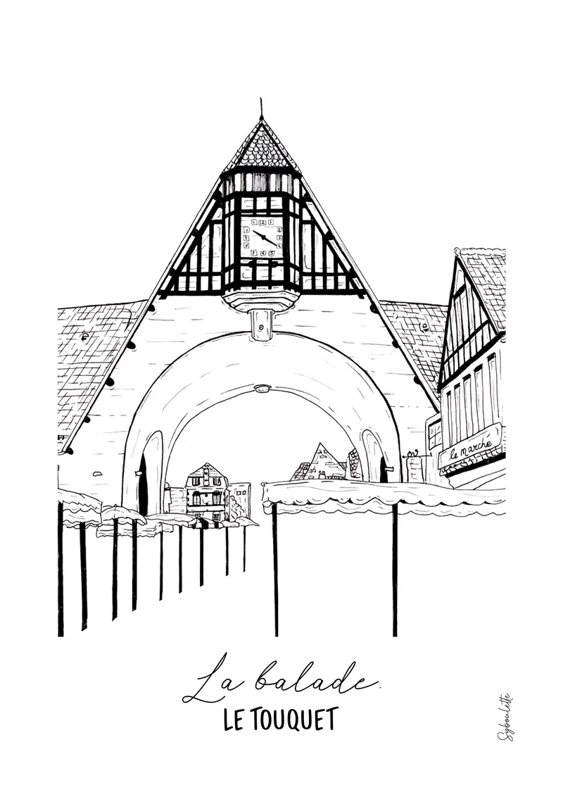 Affiche Le Touquet - La Balade