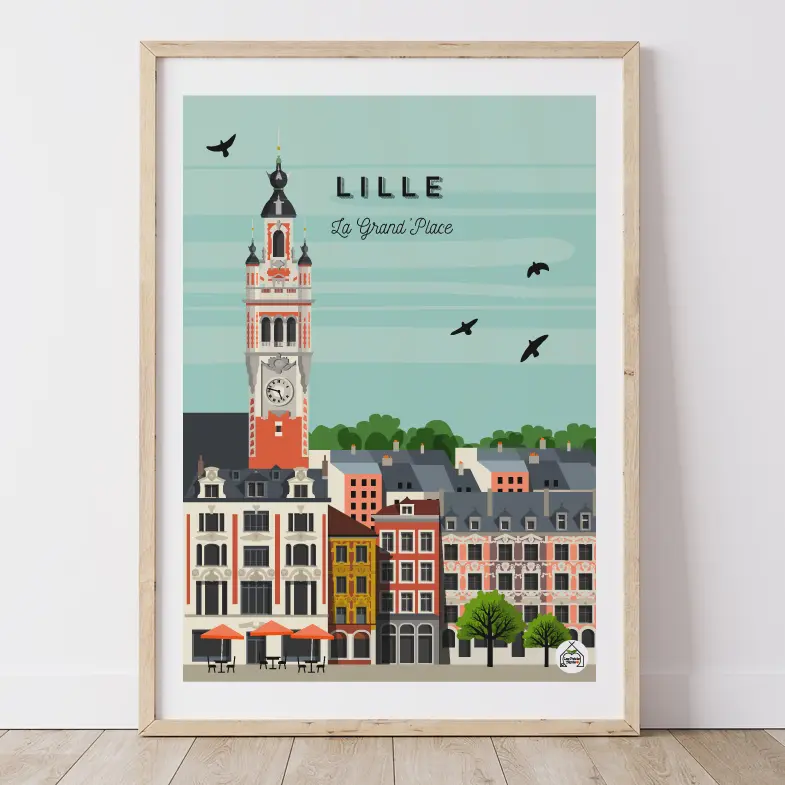 Affiche LILLE - La Grand'Place