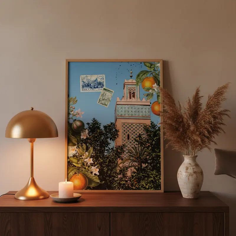 Affiche | Minaret & Orangers
