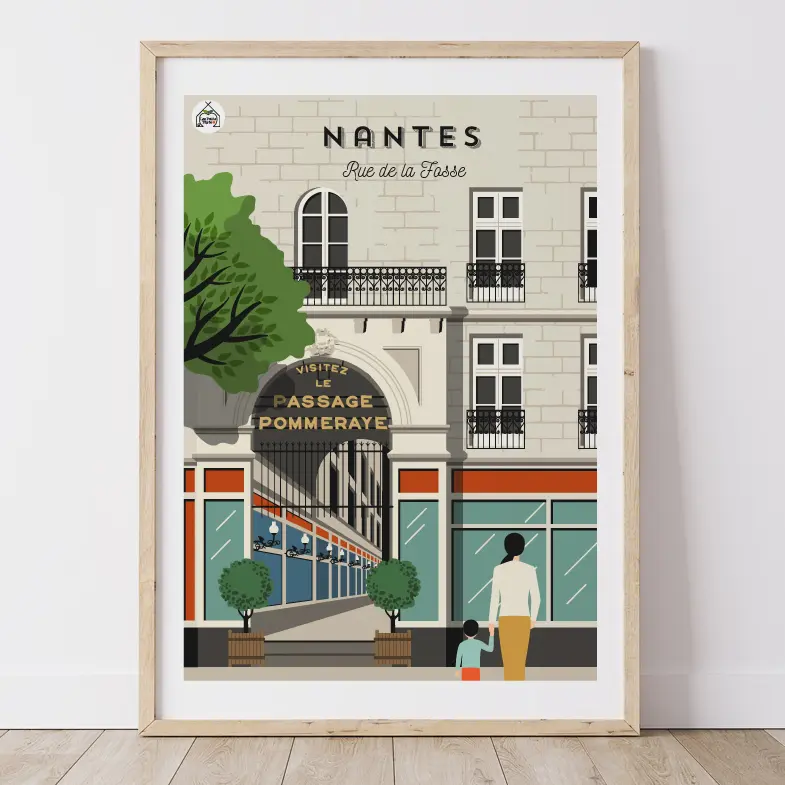 Affiche NANTES - Rue de la Fosse