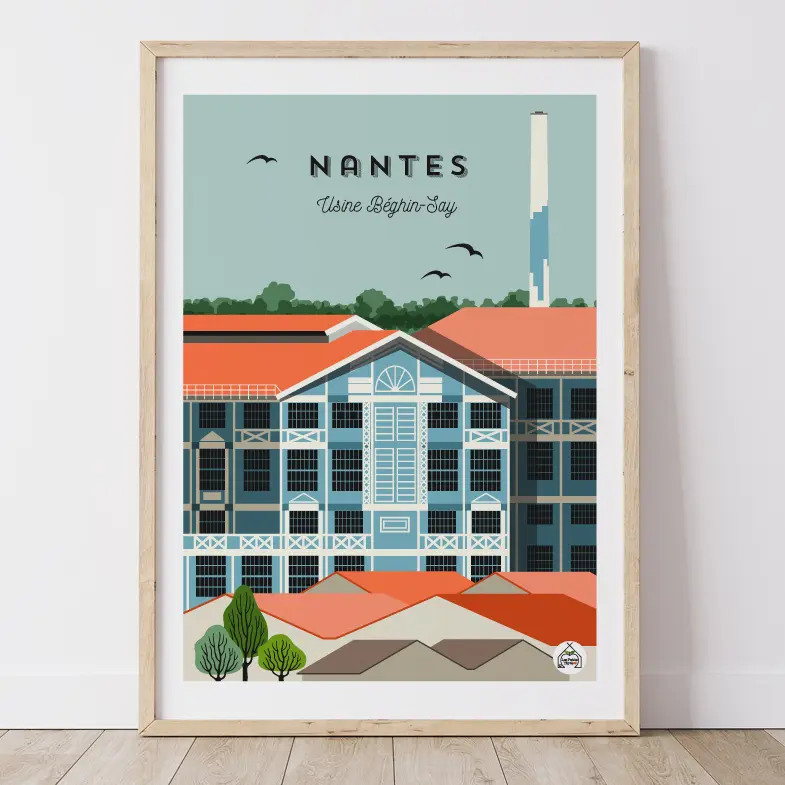 Affiche NANTES - Usine Béghin-Say