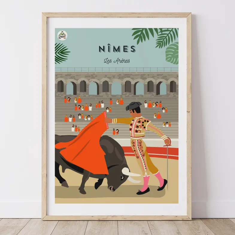 Affiche NÎMES - Les Arènes