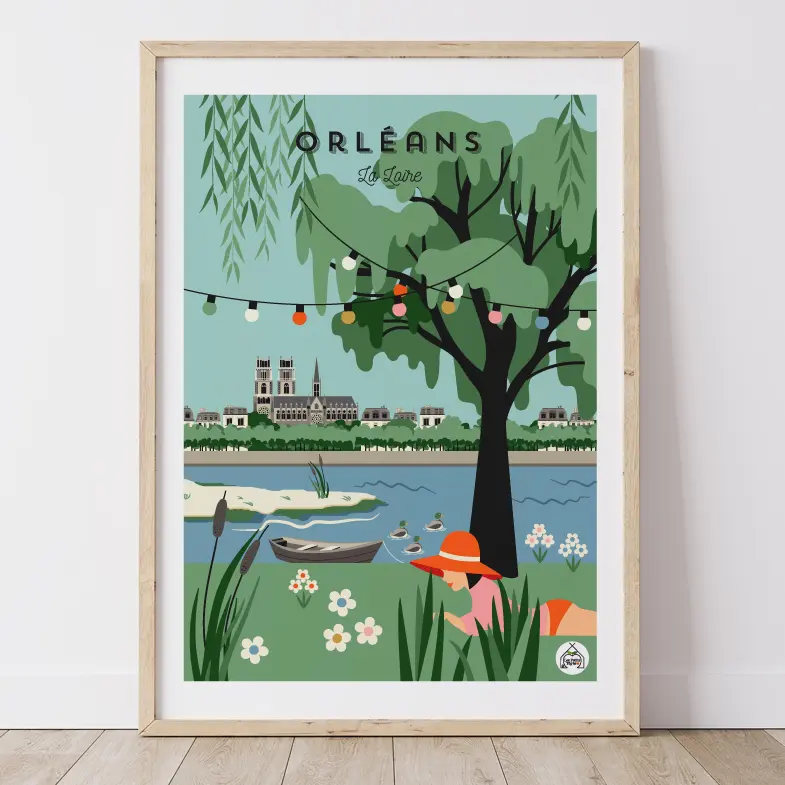 Affiche ORLEANS - La Loire