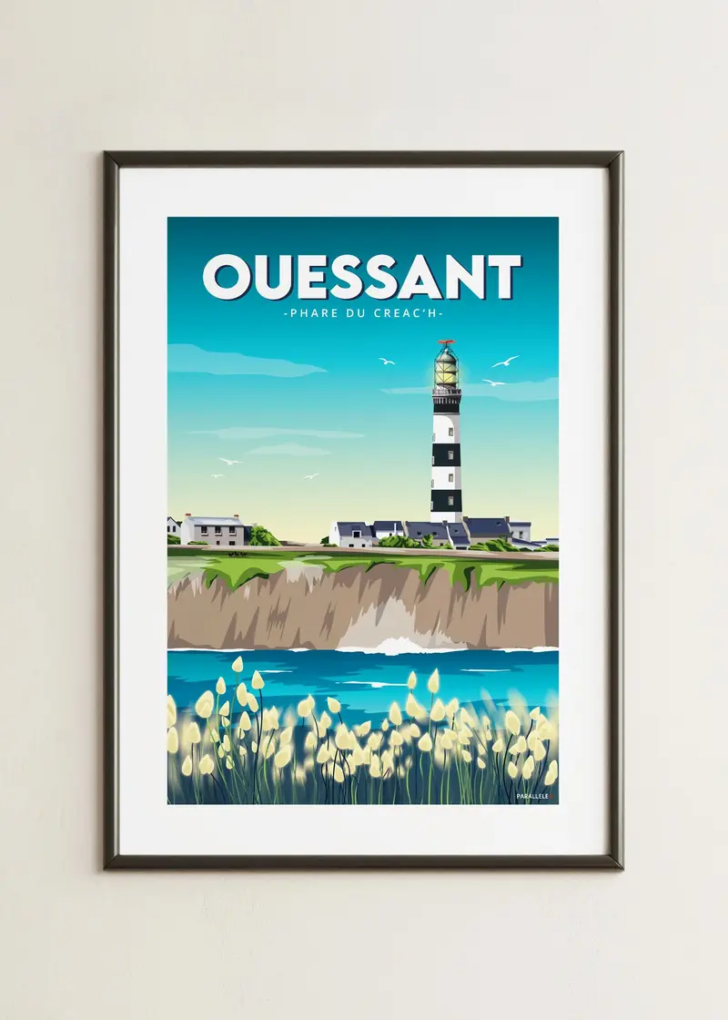 Affiche - Ouessant (Phare du Créac'h)
