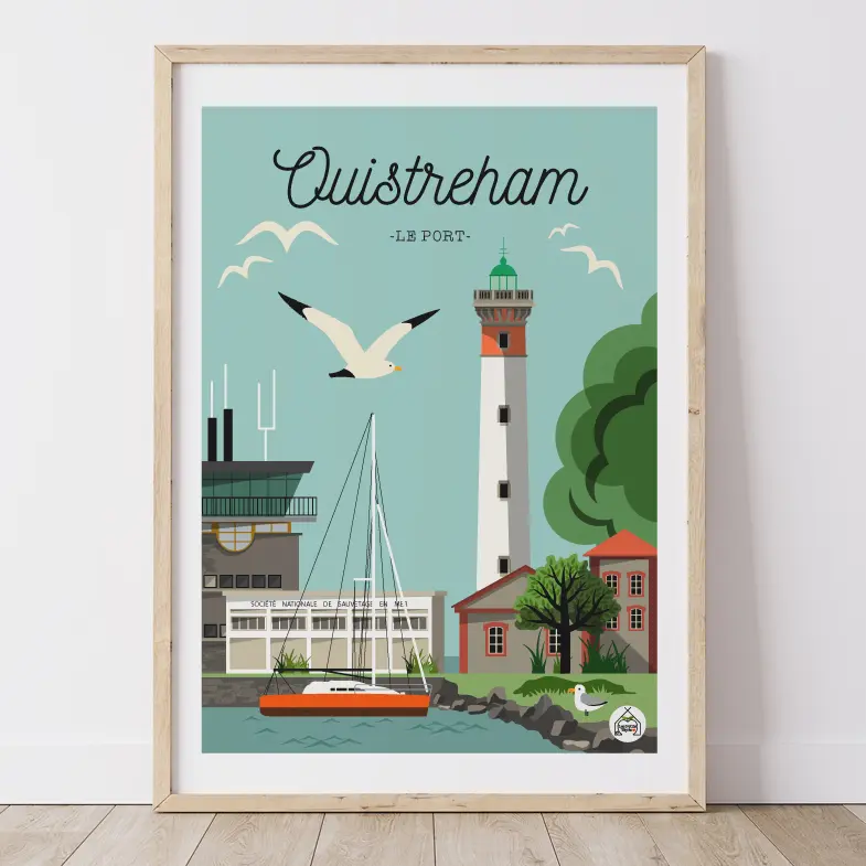 Affiche OUISTREHAM - Le Port