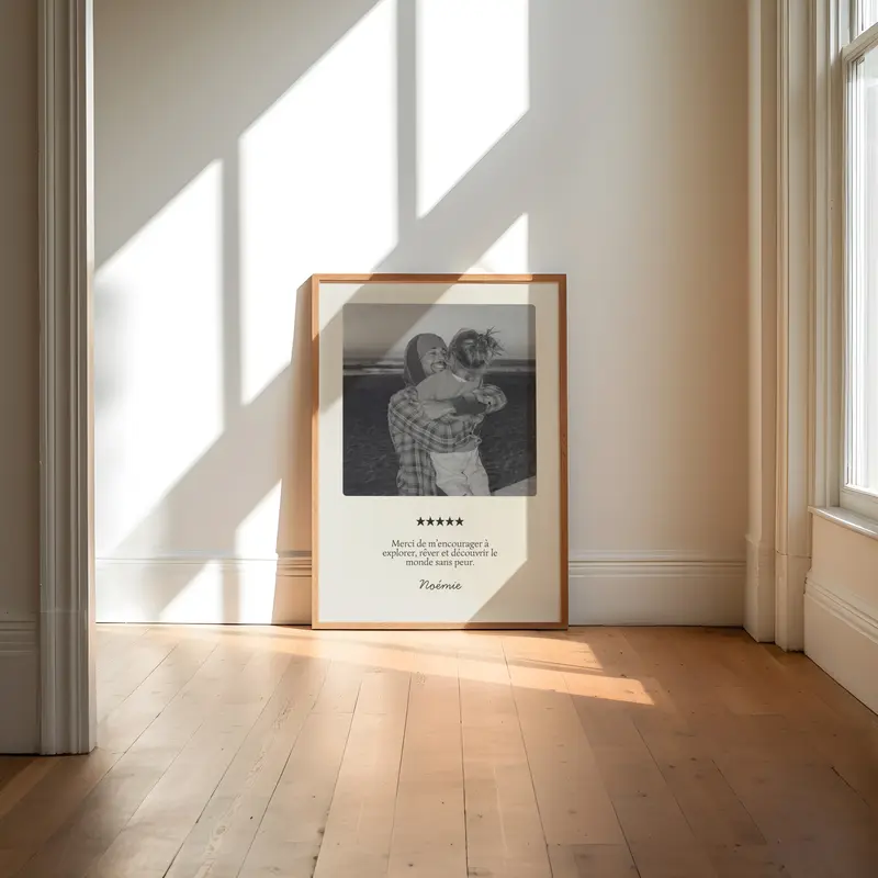 Affiche Papa — Thème 5 étoiles