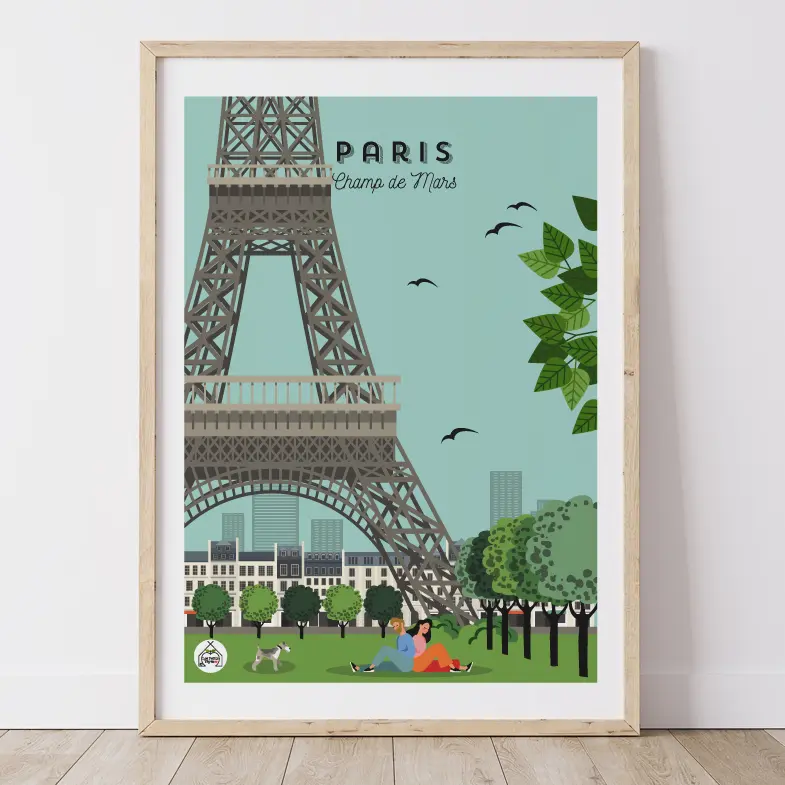 Affiche PARIS - Champs de Mars