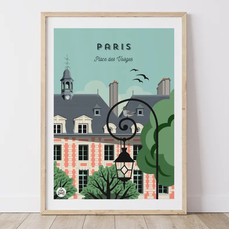 affiche PARIS - Place Des Vosges