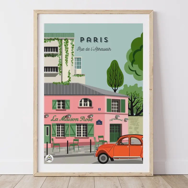 Affiche PARIS - Rue de l'Abreuvoir