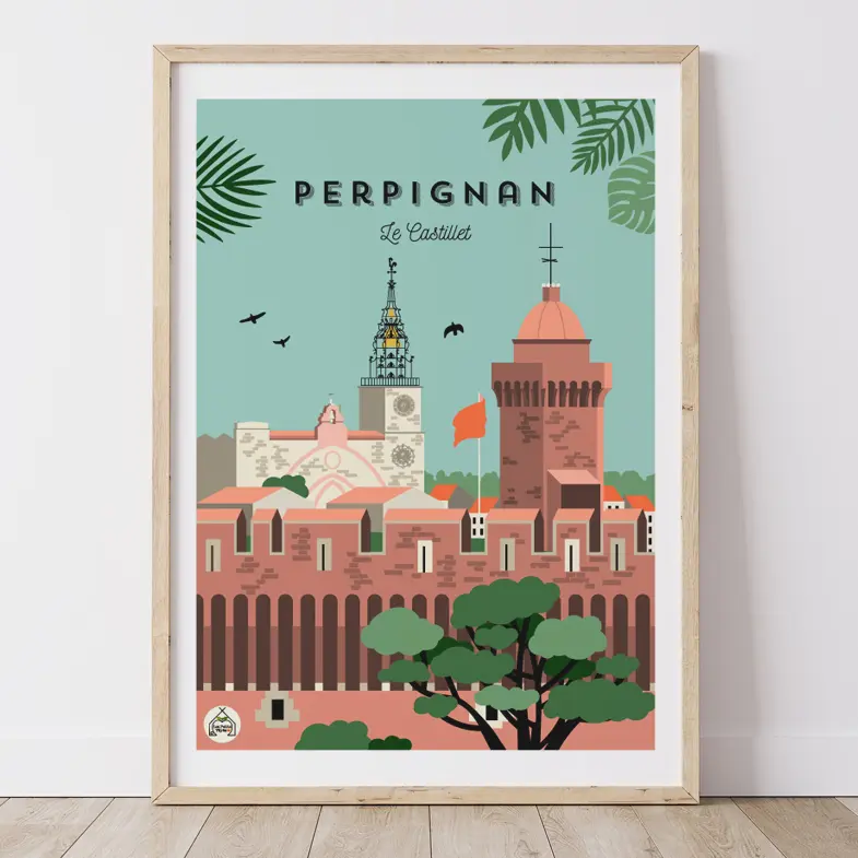 Affiche PERPIGNAN - Le Castillet